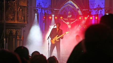 Rock &amp; Church in Werder (klaer) Axel Merseburger in der Inselkirche.