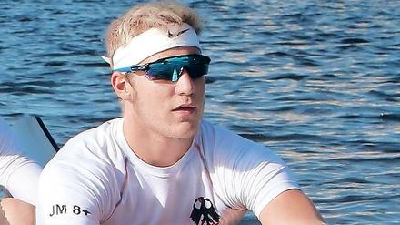 Im Flaggschiff. Mattes Schönherr fuhr 2017 im Deutschland-Achter.