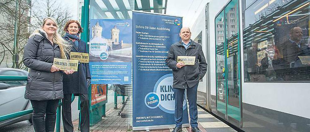 Abgefahren. Die Stadtwerke Potsdam suchen neue Azubis – in der Tram.
