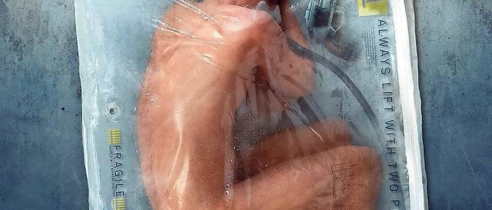 Vakuumverpackt in einem Zip-Lock-Beutel, so werden in „Altered Carbon“ menschliche Austauschkörper verwahrt.