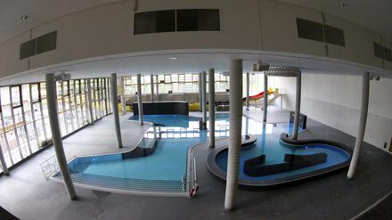 Das Freizeitbad im blu kurz vor der Eröffnung.
