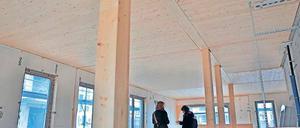 Rustikal. Eine Baugemeinschaft im Bornstedter Feld setzt auf Holz.