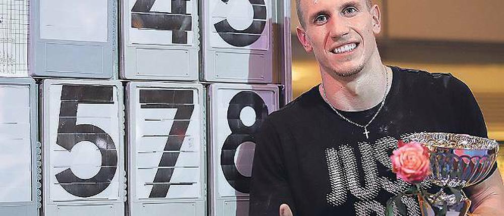 Sieger. Piotr Lisek aus Polen gewann mit einer Höhe von 5,78 Metern.