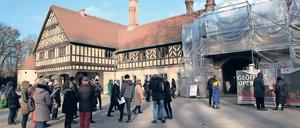 Seit 2014 leer. Das Relexa-Hotel befand sich im Westflügel des Schlosses Cecilienhof, links vom Eingang zur Gedenkstätte. Die Vier-Sterne-Herberge mit 41 Zimmern bleibt zu.