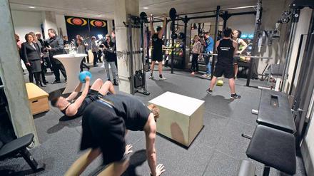 Ein Keller zum Stählen. In ihrem neuem Kraftraum können die OSC-Wasserballer ihre Athletik unter guten Bedingungen weiterentwickleln.