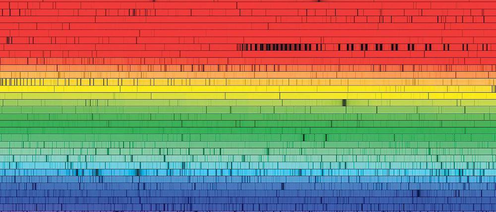 Signalstark. Spektrum des solaren Zwillingssterns 18 Scorpii.