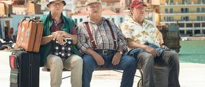 Auf familiärer Mission: Im zweiten Film der „Krüger“-Reihe suchen Horst Krause (Mitte) mit seinen Filmkumpels Ecki (Jörg Gudzuhn, rechts) und Bernd (Fritz Roth) Griechenland heim.