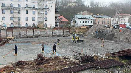 Es tut sich was. Nach langem Stillstand soll die Tiefgarage nun gebaut werden.