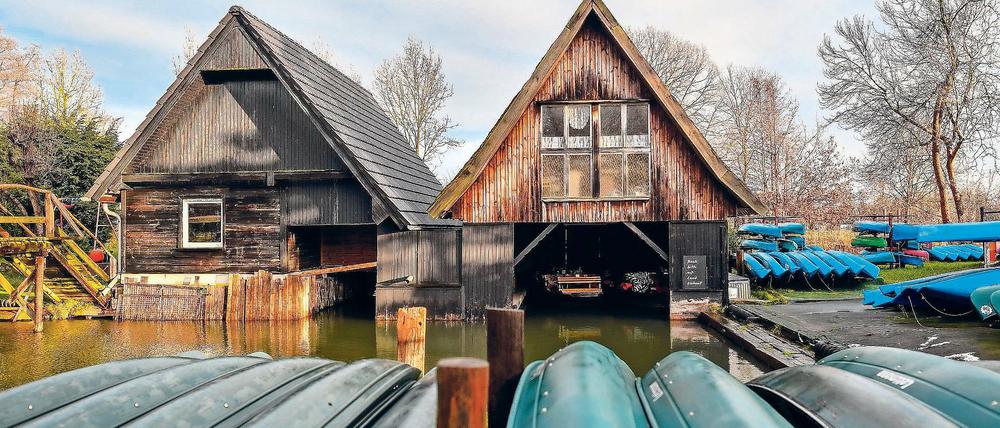 Entspannt. Im Winter wird es ruhig im Biosphärenreservat Spreewald, wie hier im Spreewalddorf Burg-Kauper.