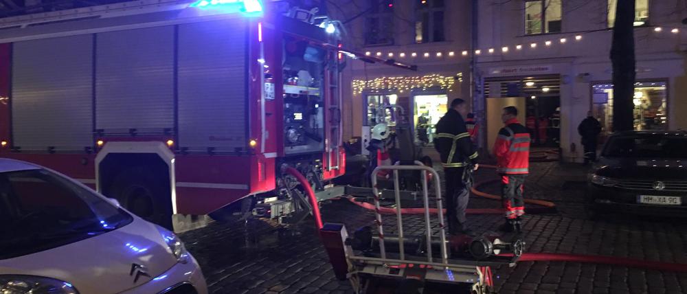 In der Lindenstraße in Potsdam gibt es einen Feuerwehreinsatz.