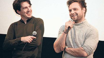 Film ab. Produzent M. Reinecke und Darsteller C. Letkowski im Thalia.