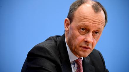 Mandatory Credit: Photo by CLEMENS BILAN/EPA-EFE/Shutterstock (10566605r)
Christian Democratic Union (CDU) politician Friedrich Merz during a press conference in Berlin, Germany, 25 February 2020. Merz has declared to run for the leadership of Christian Democrats (CDU) party.
Friedrich Merz announces his candidacy for CDU party leadership, Berlin, Germany - 25 Feb 2020