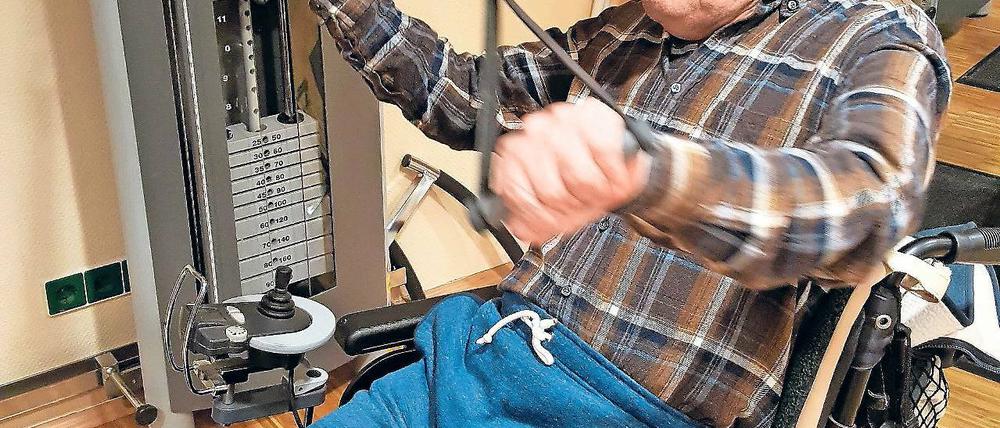 Am Zug. Orazio Giamblanco trainiert, soweit es sein Zustand erlaubt, fast täglich.