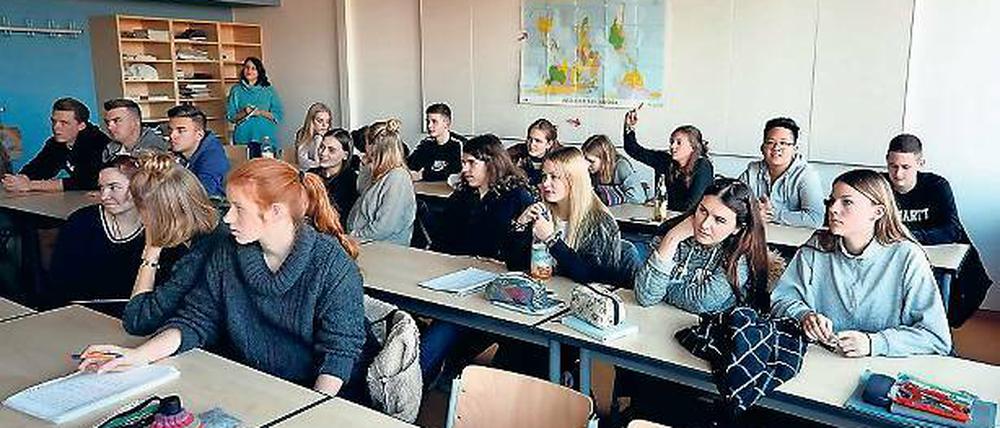Nachhaltig. Die Schüler debattieren über Umwelt- und Klimaschutz.