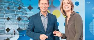 Neues Studio. Vom 2. Januar an moderieren Jessy Wellmer und Sascha Hingst in den ARD-Wochen gemeinsam das „Mittagsmagazin“.