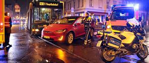 Nach einem Unfall in der Innenstadt in Potsdam wird der Verkehr umgeleitet.
