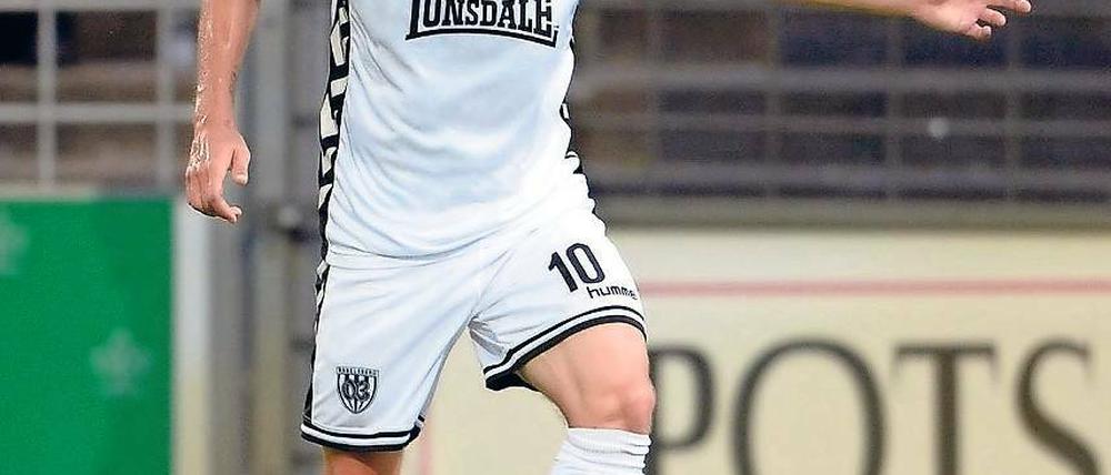 Dauerbrenner. In seiner zweiten Saison beim SVB zeigt sich Manuel Hoffmann in Spiellaune. Der 24-Jährige war bei allen 18 Pflichtpartien dabei und erzielte vier Tore.