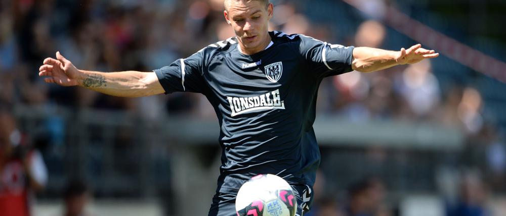 Tor zum Sieg. Manuel Hoffmann erzielte in Rahenow das 1:0 für den SV Babelsberg.