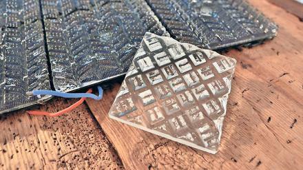 einem Radweg, verbaut.