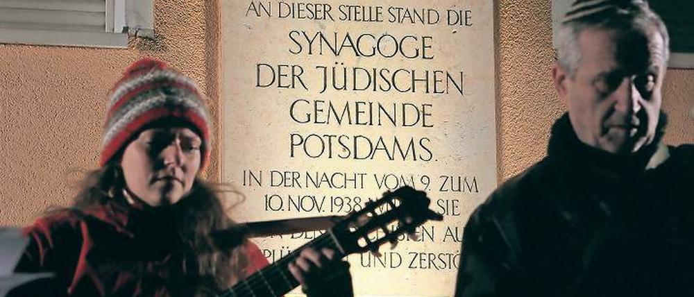 Gedenken. Die Potsdamer Synagoge wurde am 9. November 1938 zerstört.