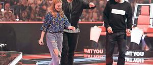 Weitergekommen. Luzie ist jetzt im Team von Smudo.