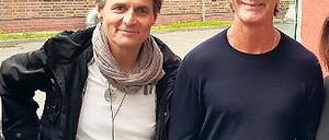 Abstecher. DFB-Cheftrainer Jogi Löw mit Wolfgang Bahro in Babelsberg.