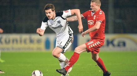 Sven Reimann (l.) war bester SVB-Akteur gegen Meuselwitz.