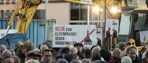 Viel Kritik gab es an den Protesten zum Baustart der Garnisonkirche - vor allem von den Teilnehmern des Gottesdienstes.