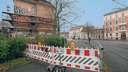Engpass. An der Humboldtbrücke müssen Verkehrsteilnehmer aufpassen.