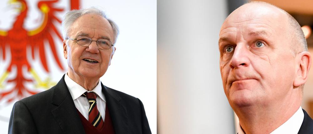 Manfred Stolpe und Dietmar Woidke (beide SPD).