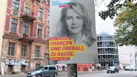 Überbleibsel. Immer noch hängt Wahlwerbung – trotz abgelaufener Frist.