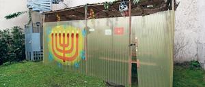 Geschändet. Die Laubhütte in der Yorckstraße wurde als Klo missbraucht.