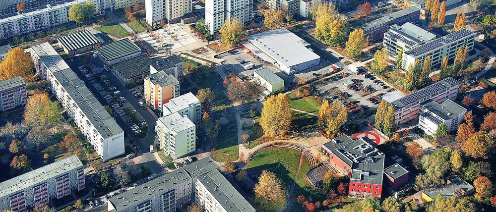 Mehr Grün. Die Ausweitung der Grünflächen war ein oft erwähntes Thema bei der Ideenpräsentation der Visionenwerkstatt Schlaatz. Ein Vorschlag beinhaltete regalartige Wintergärten an den Hausfassaden. Wichtig sei auch die Vernetzung der Bewohner.