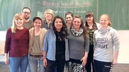 Wollen Mexiko helfen. Grace González (Mitte) und ihre Mitschüler.