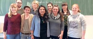 Wollen Mexiko helfen. Grace González (Mitte) und ihre Mitschüler.