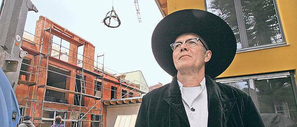 Rohbau fertig. Die Hofgemeinschaft „Birkenwäldchen“ feiert Richtfest.