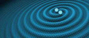 Signale vom Anfang der Welt. Eine Computersimulation zeigt die Ausbreitung von Gravitationswellen. Die von Albert Einstein theoretisch beschriebenen Wellen können unter anderem auch Informationen vom Ursprung des Universums in unsere Zeit transportieren.