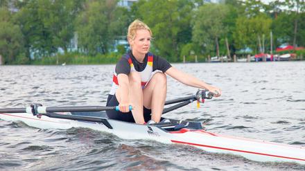 Zurück zu den Wurzeln. Wie einst fährt Daniela Schultze wieder als Skullerin über die Gewässer.