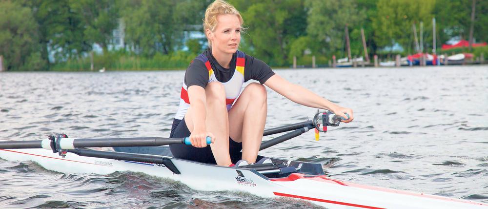 Zurück zu den Wurzeln. Wie einst fährt Daniela Schultze wieder als Skullerin über die Gewässer.