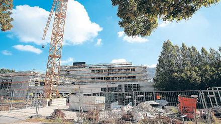 Neuer Anbau. Der Neubau des Max- Planck-Instituts soll Platz für Mitarbeiter und die Forschung schaffen.