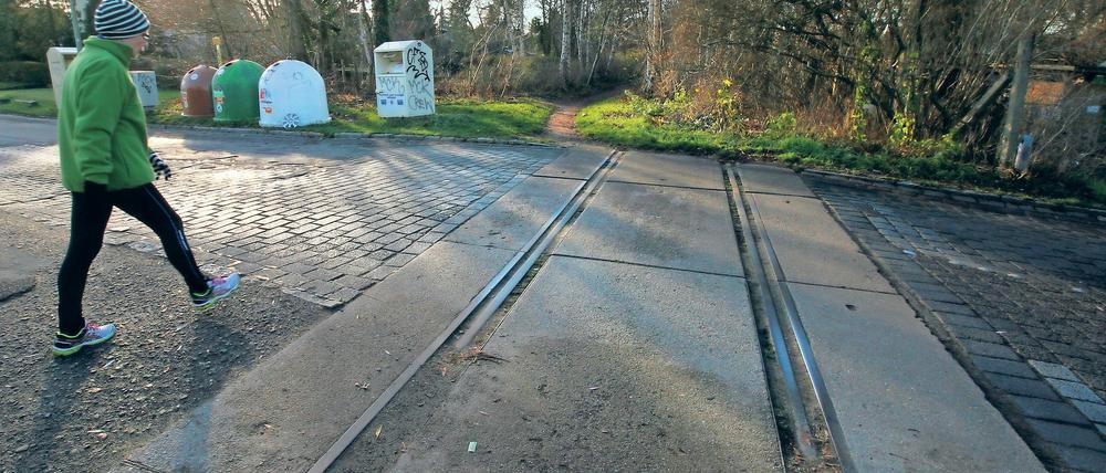 Ehamalige Stammbahngleise bei Zehlendorf.