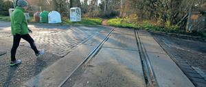 Ehamalige Stammbahngleise bei Zehlendorf.