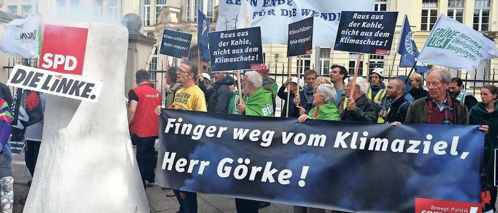 Protest. In Potsdam wurde für den Klimaschutz demonstriert.