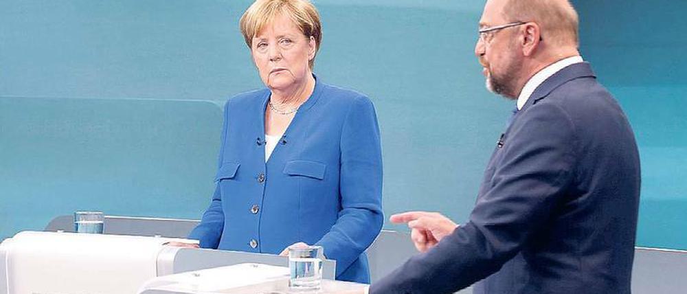 Keine Feinde, nicht einmal politische Gegner: Stephan Lamby hat den Wahlkampf zwischen Angela Merkel und Martin Schulz über längere Zeit verfolgt.