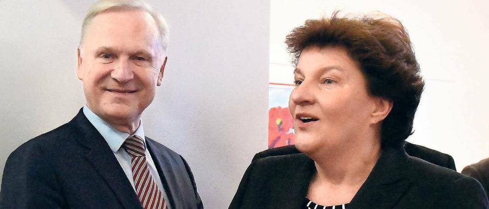 Fehde mit Folgen. Die Ermittlungen gegen Dieter Dombrowski könnten die Zusammenarbeit zwischen ihm und Landtagspräsidentin Britta Stark gefährden.