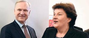Fehde mit Folgen. Die Ermittlungen gegen Dieter Dombrowski könnten die Zusammenarbeit zwischen ihm und Landtagspräsidentin Britta Stark gefährden.