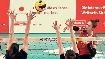 Premiere. Erstes Spiel für Neuzugang Natasa Cikiriz in der MBS-Arena.