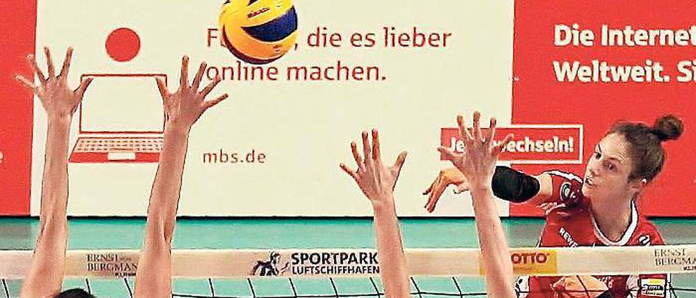 Premiere. Erstes Spiel für Neuzugang Natasa Cikiriz in der MBS-Arena.