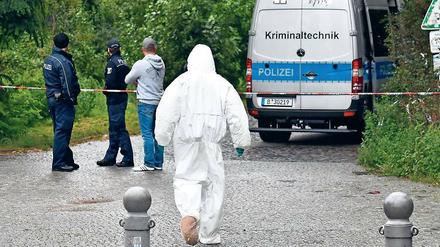 Tatort. Die Leiche der vermissten Frau war im Tiergarten gefunden worden.