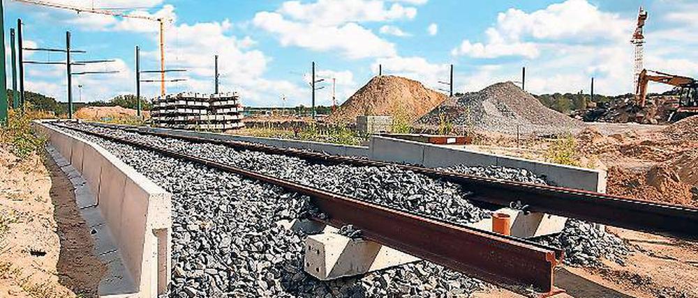 Neue Endstation. Am Campus Jungfernsee entsteht ein Pendler-Parkplatz.